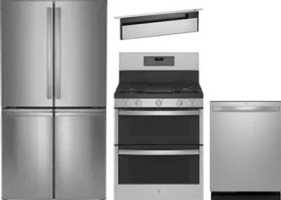 4 Piece Package Includes Refrigerator, Range, Hood And Dishwasher